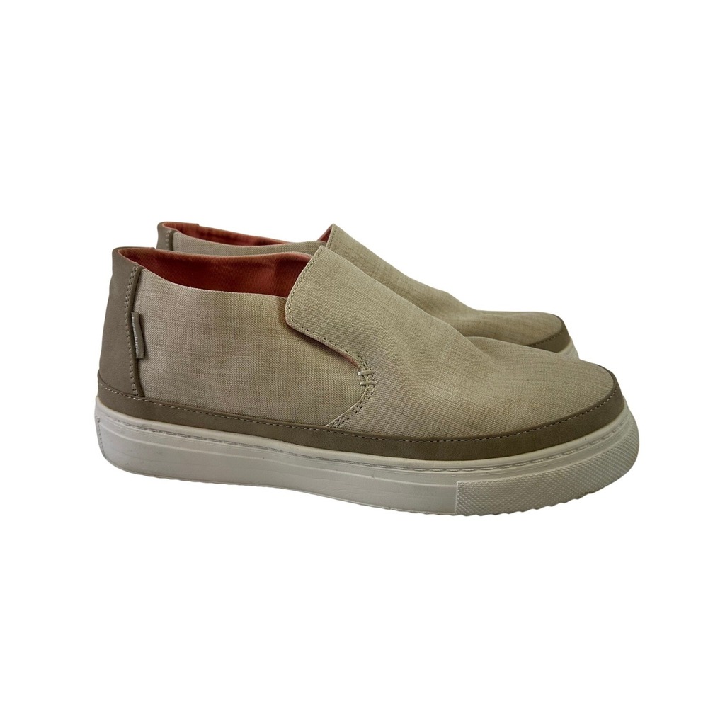 Hey Dude Peyton Mid Top Slip On Shoe Chambray Beige Lightweight Comfort Women 10
